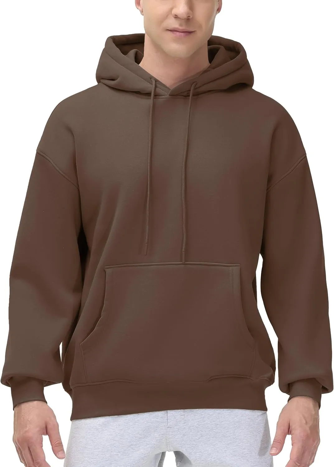 THE GYM PEOPLE Men's Loose Fit Pullover Hoodie Soft Lightweight Hooded Sweatshirt with Pockets