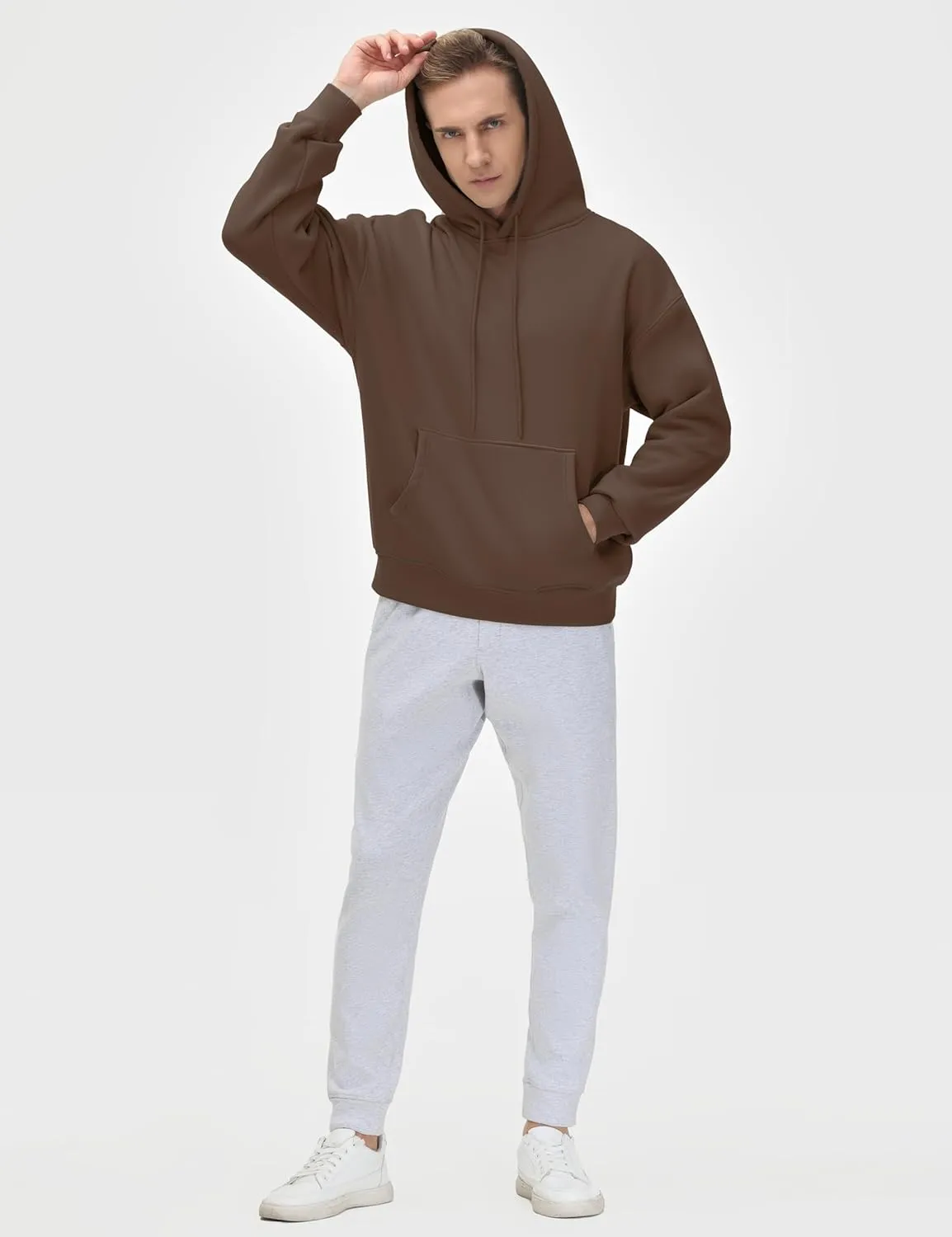 THE GYM PEOPLE Men's Loose Fit Pullover Hoodie Soft Lightweight Hooded Sweatshirt with Pockets
