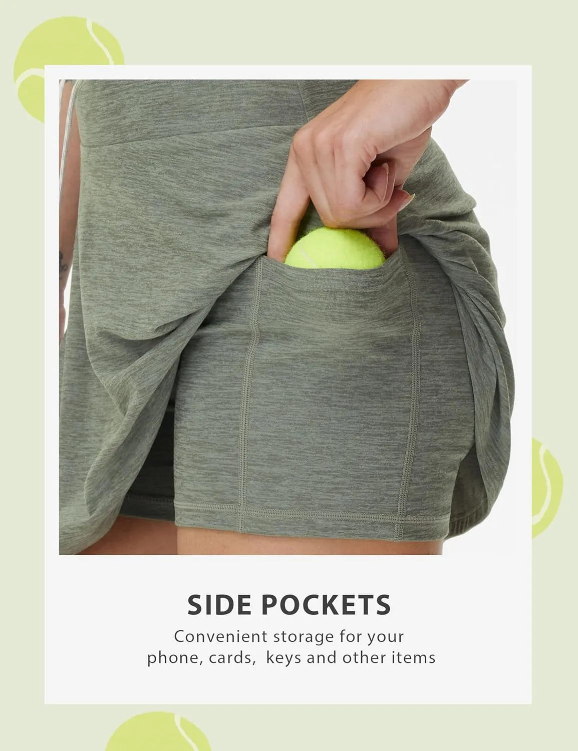 THE GYM PEOPLE Women's Drawstring High Waist Golf Skorts Athletic Tennis Skirts Built-in Shorts with Pockets
