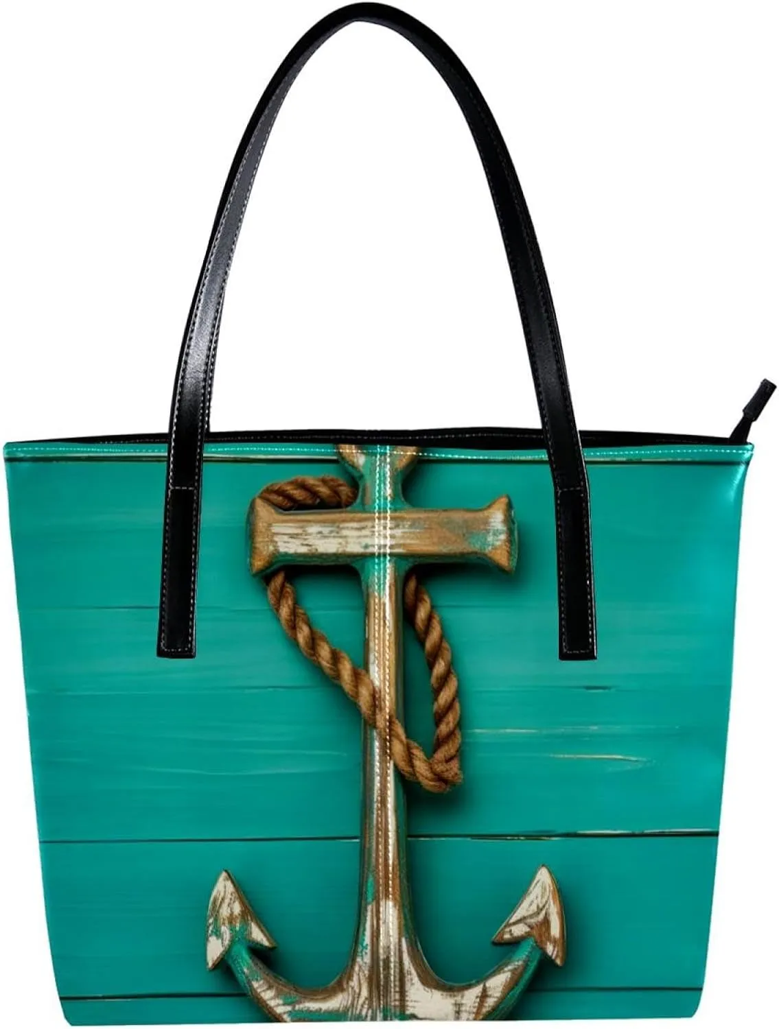 The Tote Bag For Women,Bags For Women,Reusable Shopping Bags,Anchor Deck Blue Summer Ocean Handbags