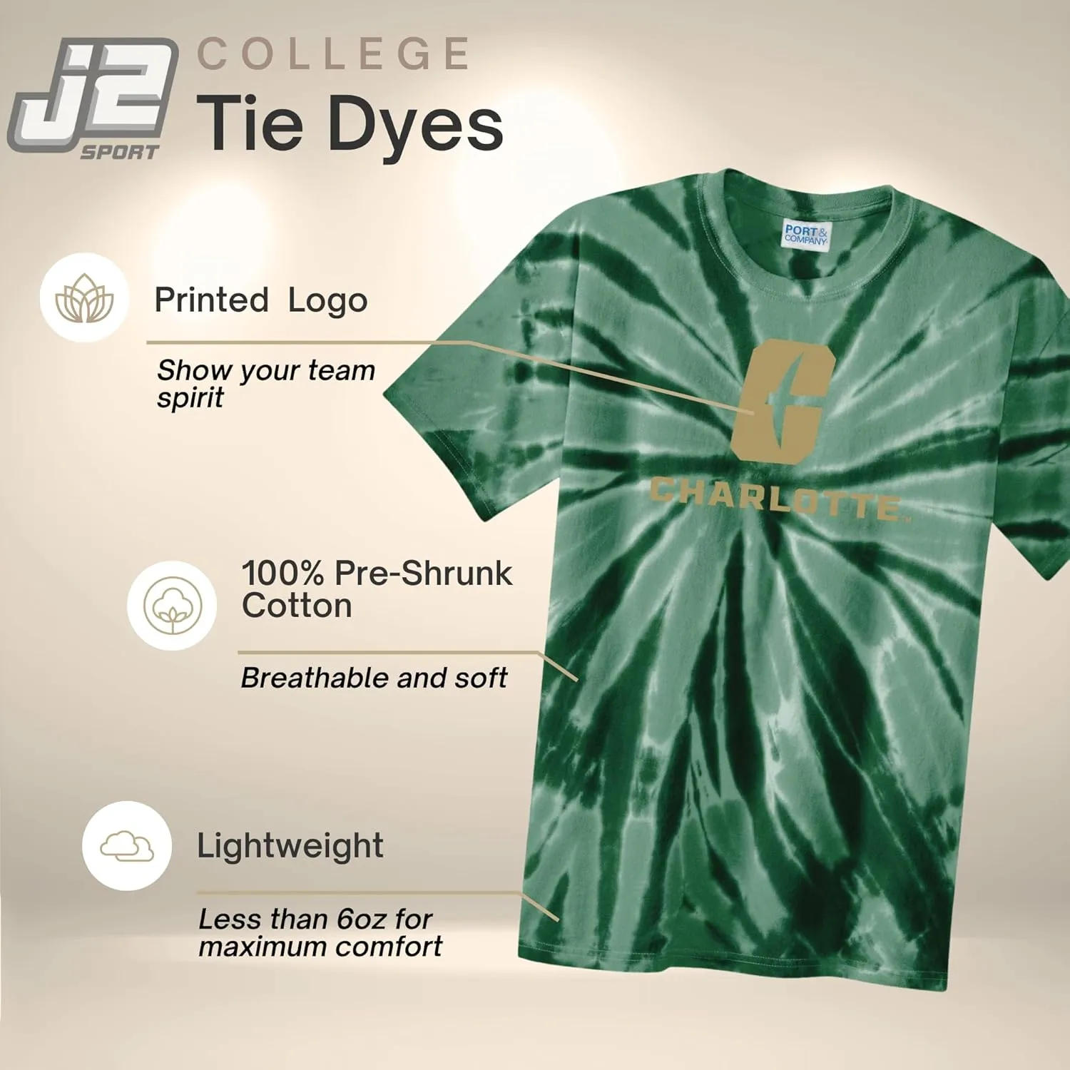 Tie Dye T-Shirt Unisex – Officially Licensed Collegiate Shirts