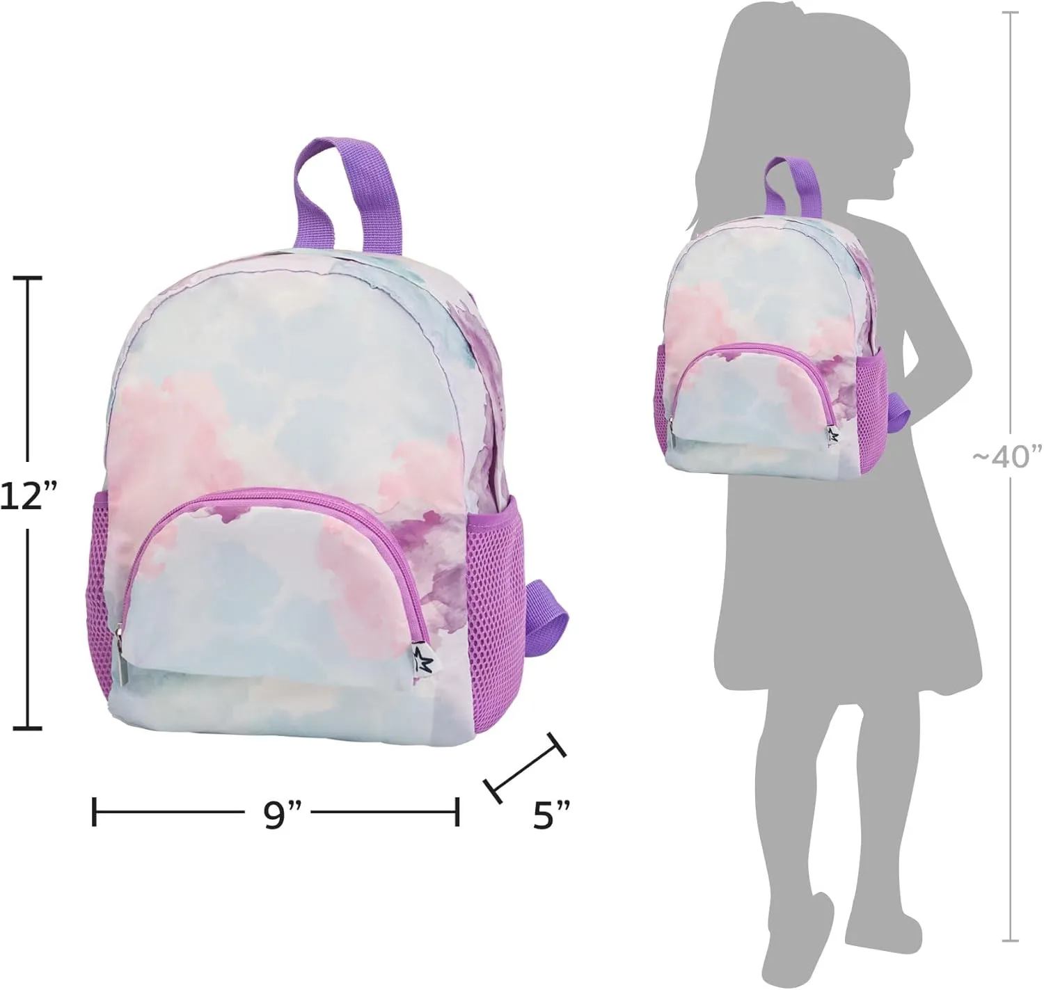 Tiny Twinkle Toddler Backpack – lightweight, waterproof, folds up into pouch. Great for travel, daycare, beach, swim school