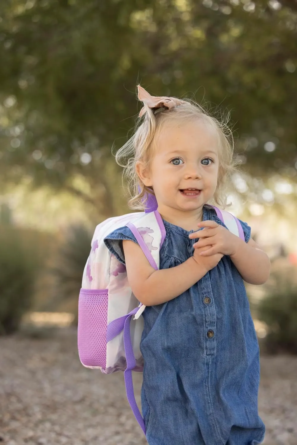 Tiny Twinkle Toddler Backpack – lightweight, waterproof, folds up into pouch. Great for travel, daycare, beach, swim school