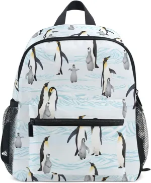 Toddler Backpack for Boys Girls Emperor Penguins Preschool Kindergarten Schoolbag Mini Book Bag For School Travel M