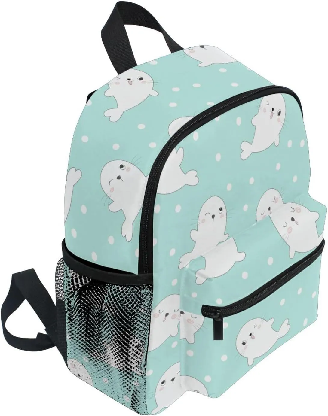 Toddler Backpack for Boys Girls Seal Walrus Sea Lion Preschool Kindergarten Schoolbag Mini Book Bag For School Travel M