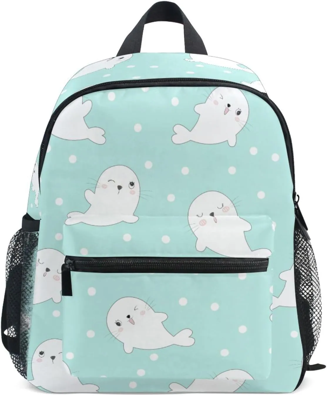 Toddler Backpack for Boys Girls Seal Walrus Sea Lion Preschool Kindergarten Schoolbag Mini Book Bag For School Travel M