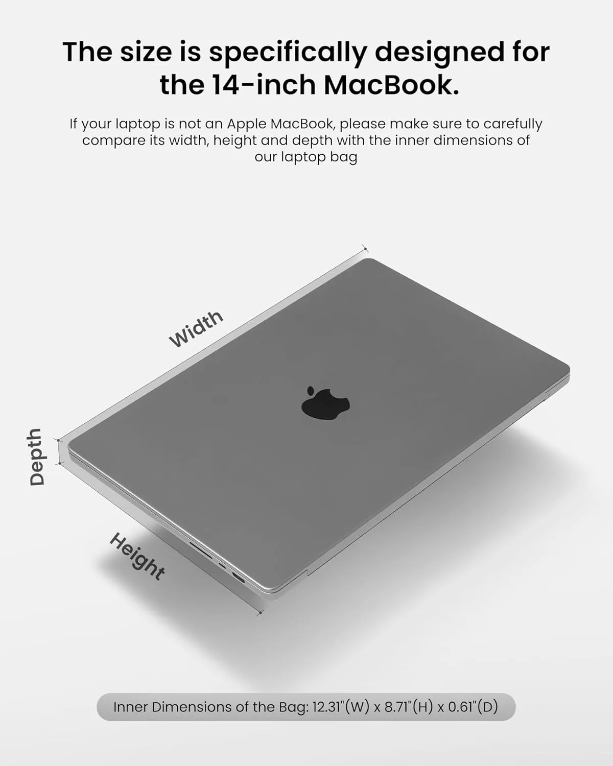 tomtoc 360 Protective Laptop Sleeve for 14-inch MacBook Pro M4/M3/M2/M1 Pro/Max A3112 A3401 A3185 A2992 A2918 A2779 2024-2021, Water-Resistant Case Bag with Accessory Pocket for 13.8 Surface Laptop 7