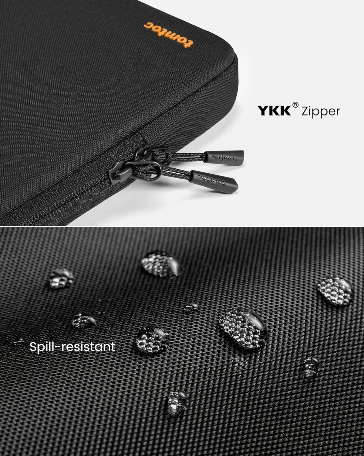 tomtoc 360 Protective Laptop Sleeve for 14-inch MacBook Pro M4/M3/M2/M1 Pro/Max A3112 A3401 A3185 A2992 A2918 A2779 2024-2021, Water-Resistant Case Bag with Accessory Pocket for 13.8 Surface Laptop 7