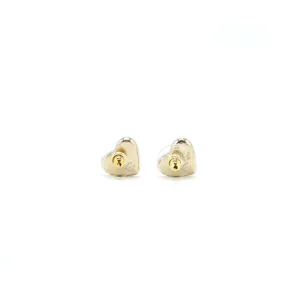 tone Big ticket savings light gold heart Chanel Customer satisfaction earring 22c