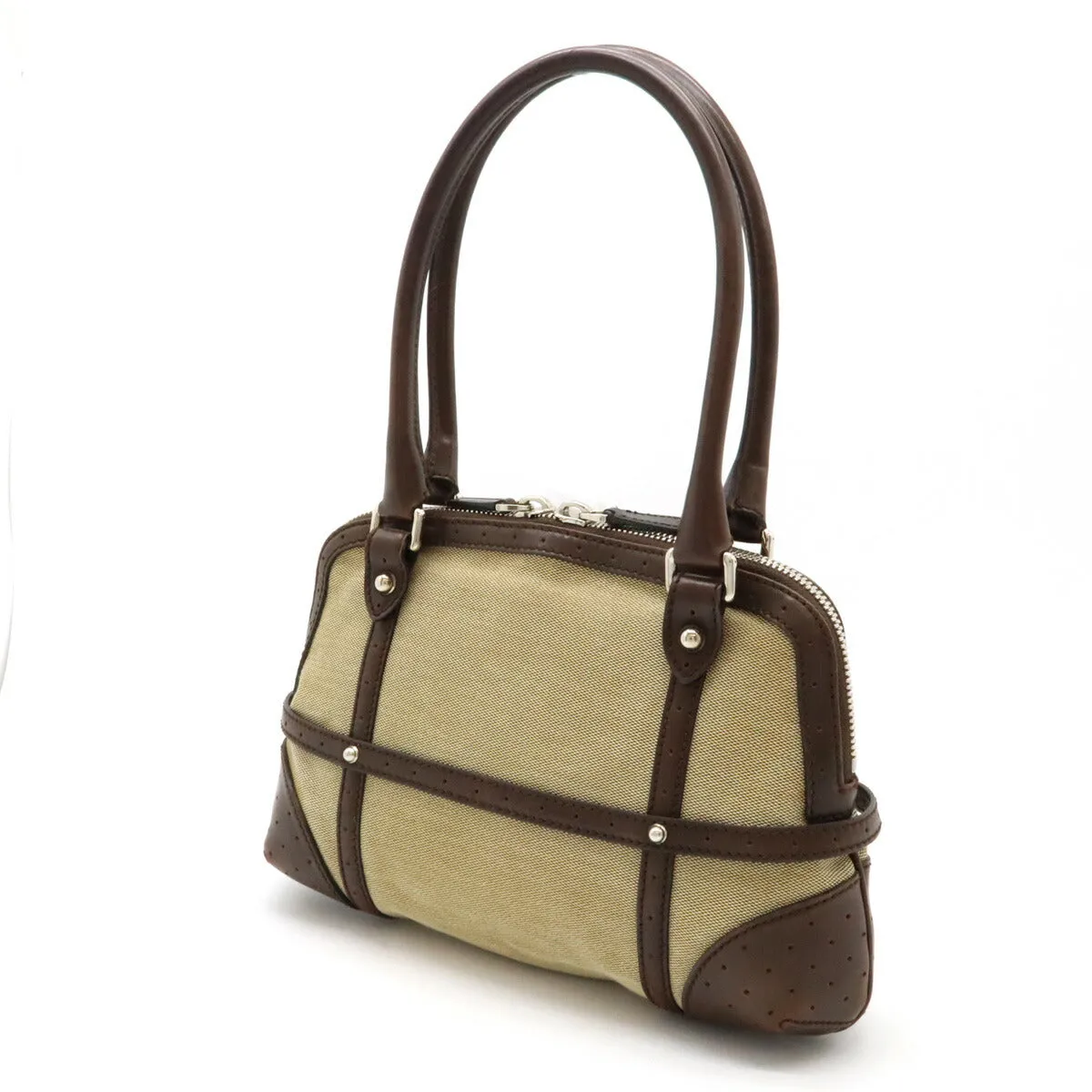 Tote 114882 Big-ticket savings Attractive Leather Gucci Canvas Handbag