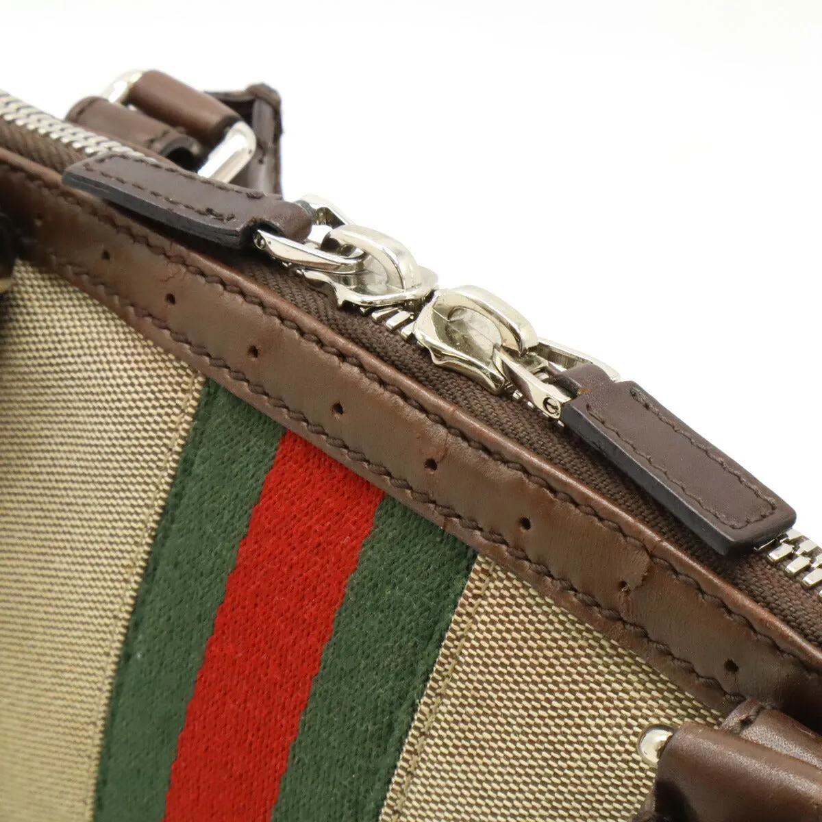 Tote 114882 Big-ticket savings Attractive Leather Gucci Canvas Handbag