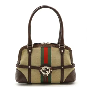 Tote 114882 Big-ticket savings Attractive Leather Gucci Canvas Handbag