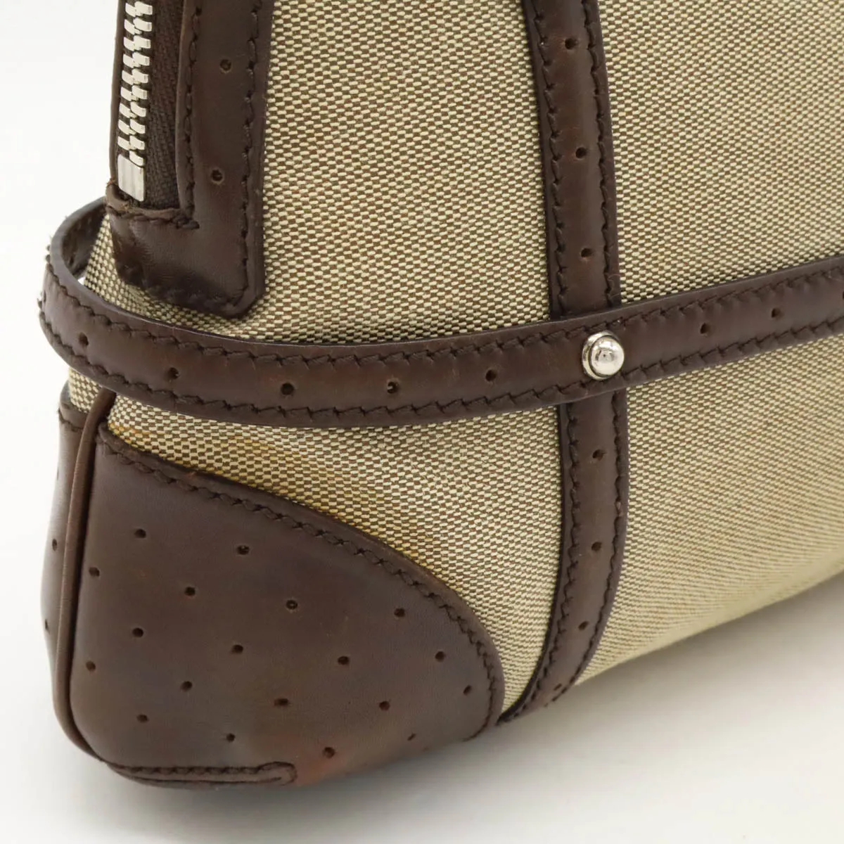 Tote 114882 Big-ticket savings Attractive Leather Gucci Canvas Handbag