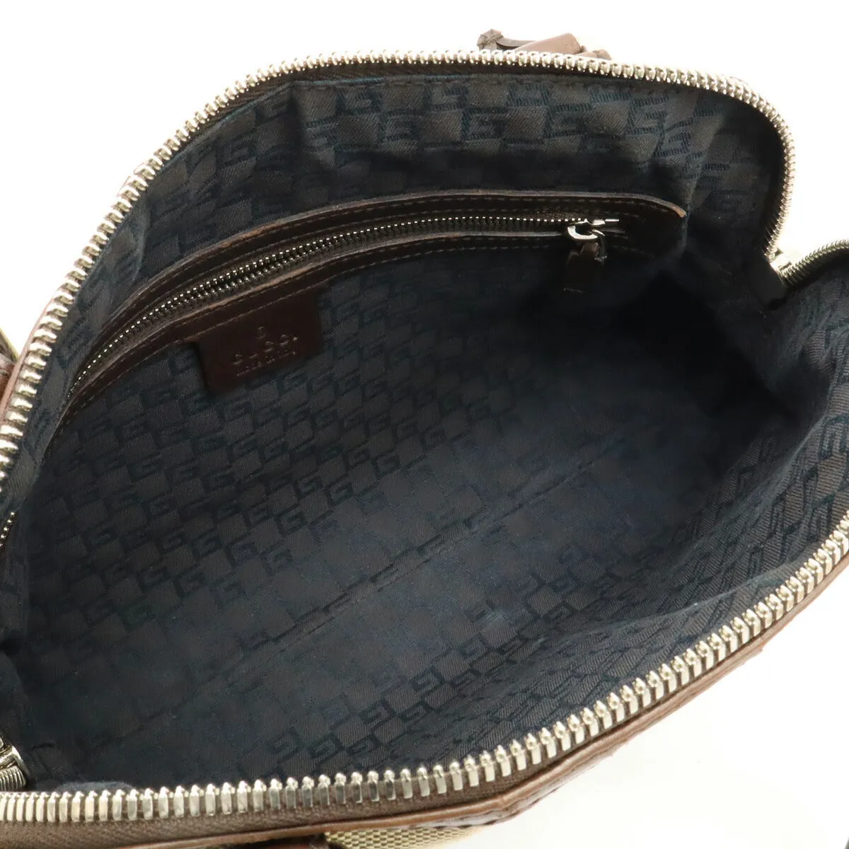 Tote 114882 Big-ticket savings Attractive Leather Gucci Canvas Handbag