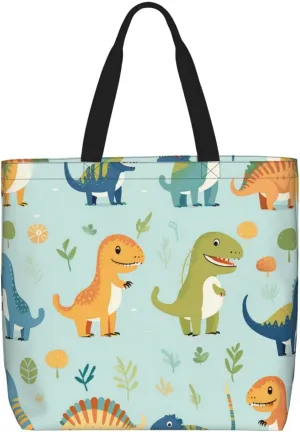 Tote Bag for Women Flowers and birds illustration Shoulder Bag with Zipper Handbag Large Capacity Reusable Grocery Bag