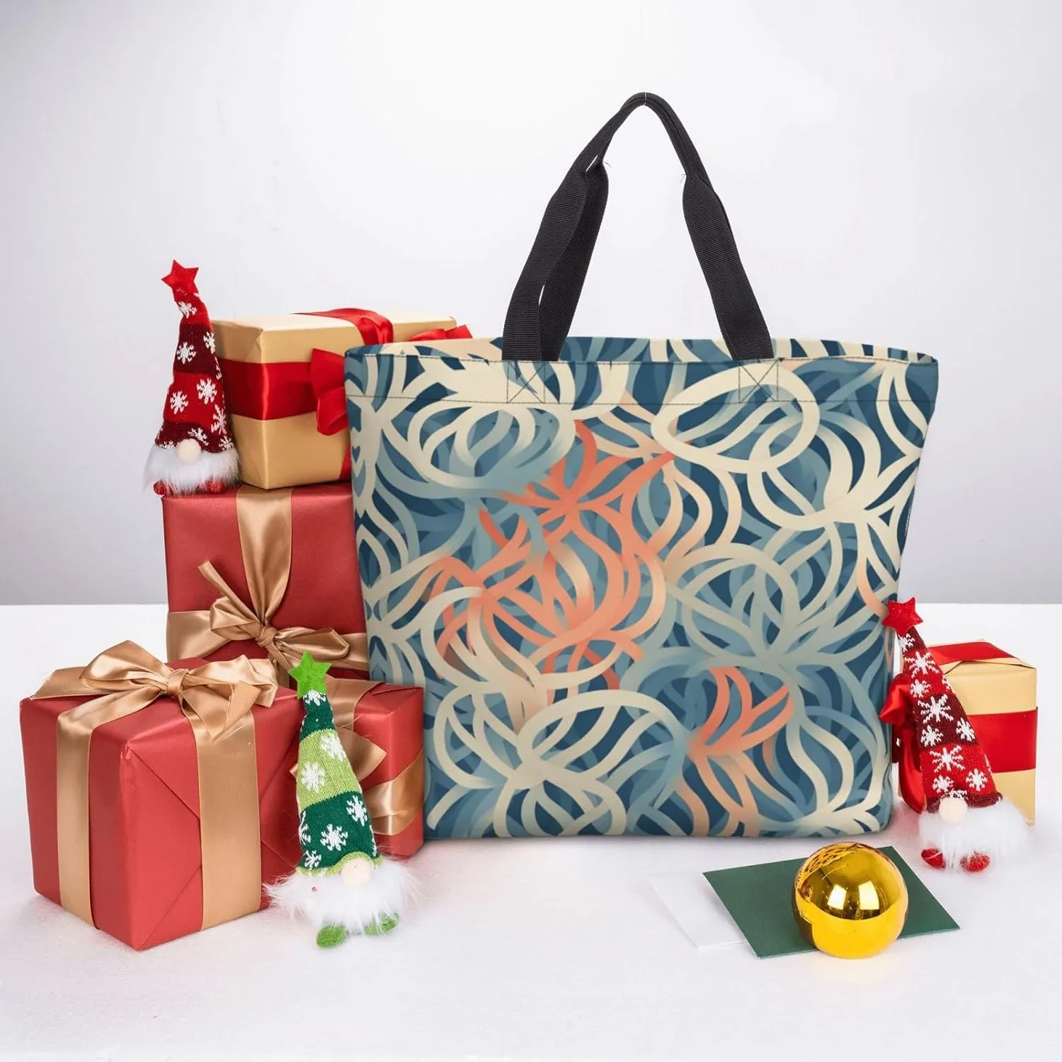 Tote Bag for Women Grocery Bag Reusable Shopping Bag Cupcake Handbag Foldable Shoulder Bag