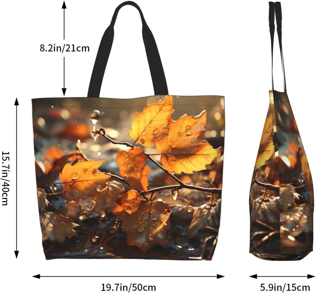 Tote Bag for Women Reusable Grocery Bag Shopping Bag Big Eyed Dog Tote Bags Handbag Foldable Shoulder Bag