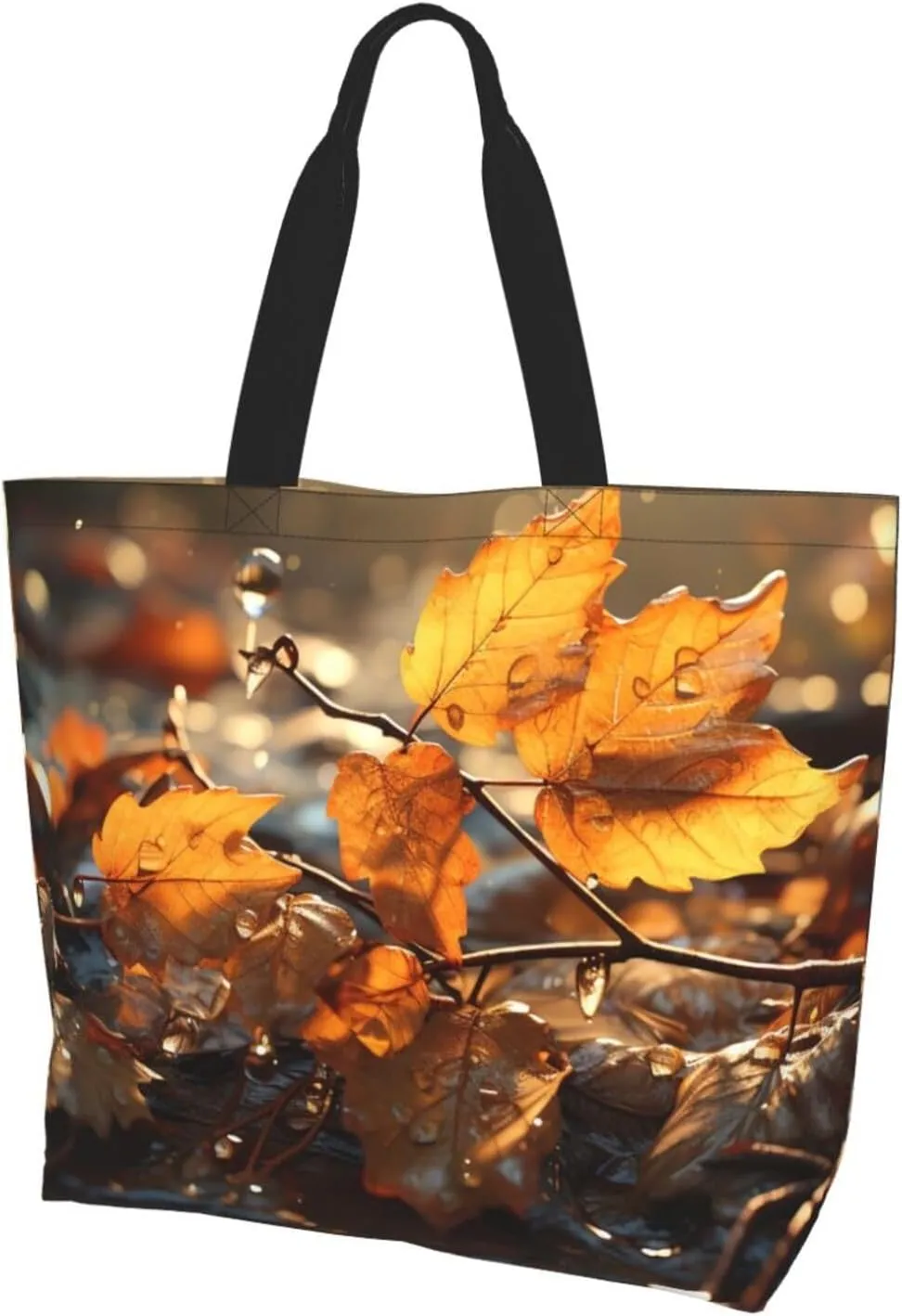 Tote Bag for Women Reusable Grocery Bag Shopping Bag Big Eyed Dog Tote Bags Handbag Foldable Shoulder Bag