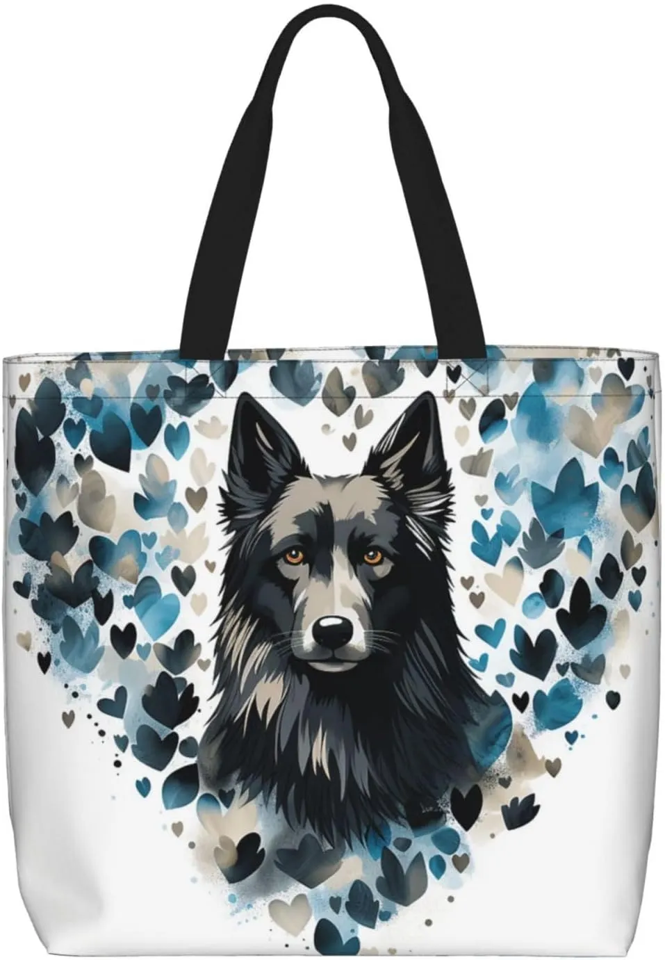 Tote Bag Large Capacity Grocery Bag With Zipper Quiet Garden Shopping Bag Shoulder Bag for Women