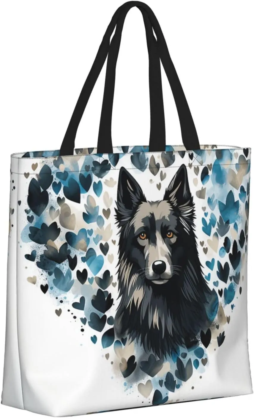 Tote Bag Large Capacity Grocery Bag With Zipper Quiet Garden Shopping Bag Shoulder Bag for Women