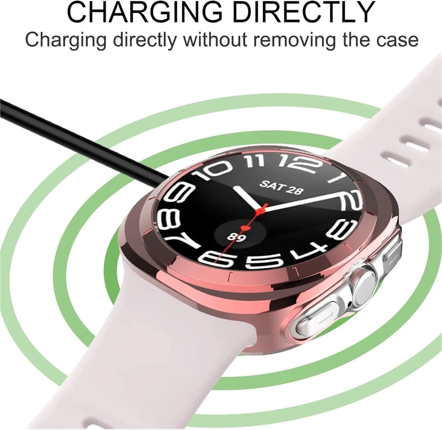 TPU Case for Samsung Galaxy Watch 7 Ultra 47mm Soft Frame Protector Anti-Scratch Bumper Cover Protector for Galaxy Watch Ultra