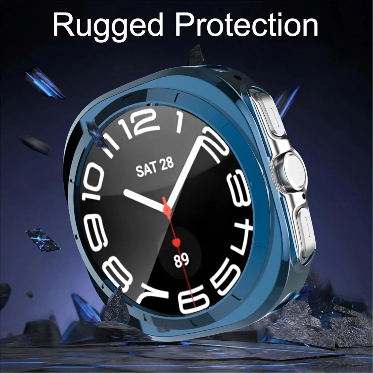TPU Case for Samsung Galaxy Watch 7 Ultra 47mm Soft Frame Protector Anti-Scratch Bumper Cover Protector for Galaxy Watch Ultra