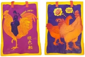 Trader Joe’s Rare Specialty Mandarin Orange Chicken Reusable Shopping Tote Bag (Qty1)
