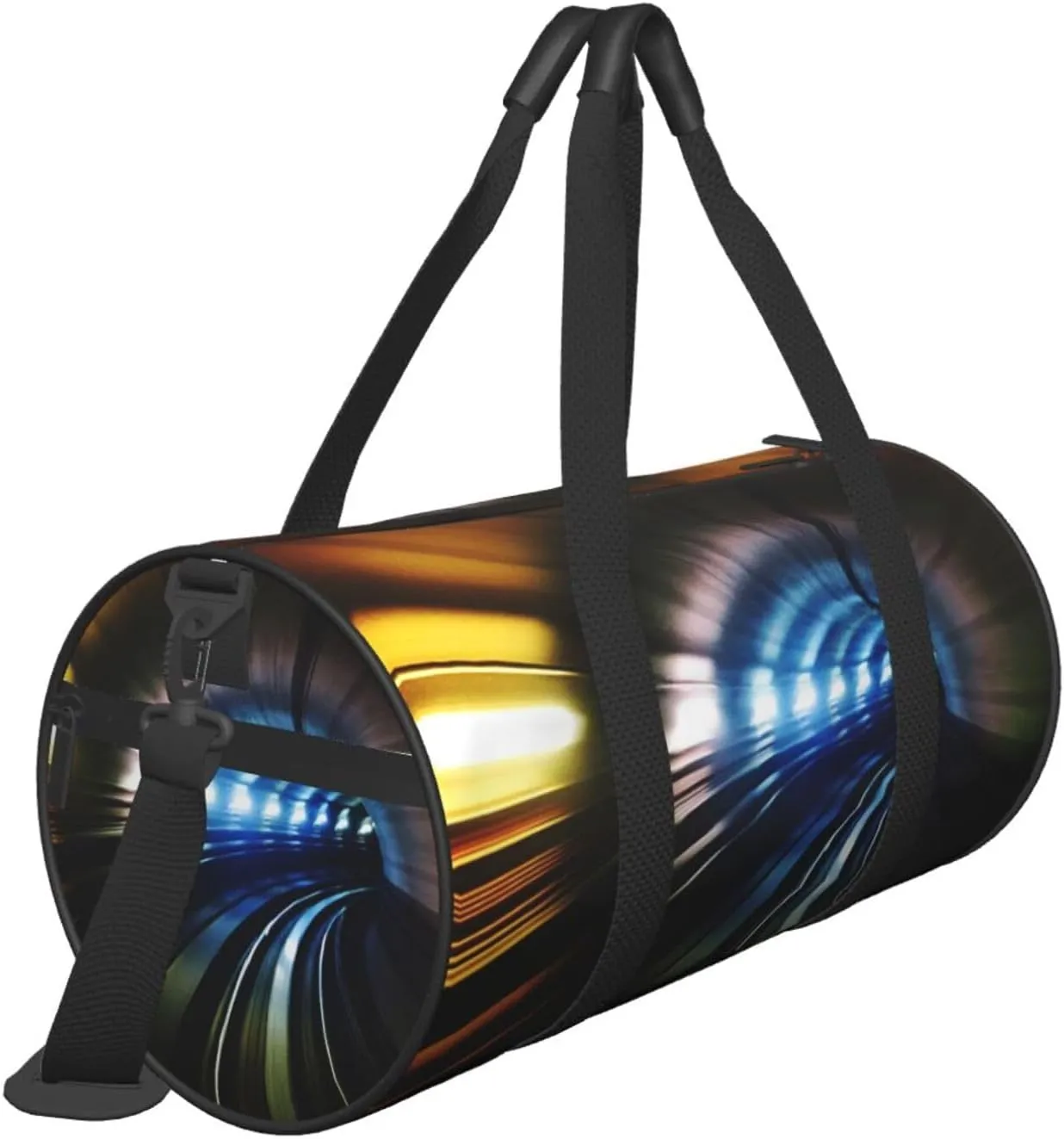 Travel Duffle Bag for Men Women, Tube Subway Underground Train Duffle Bags for Sport Gym Overnight Luggage