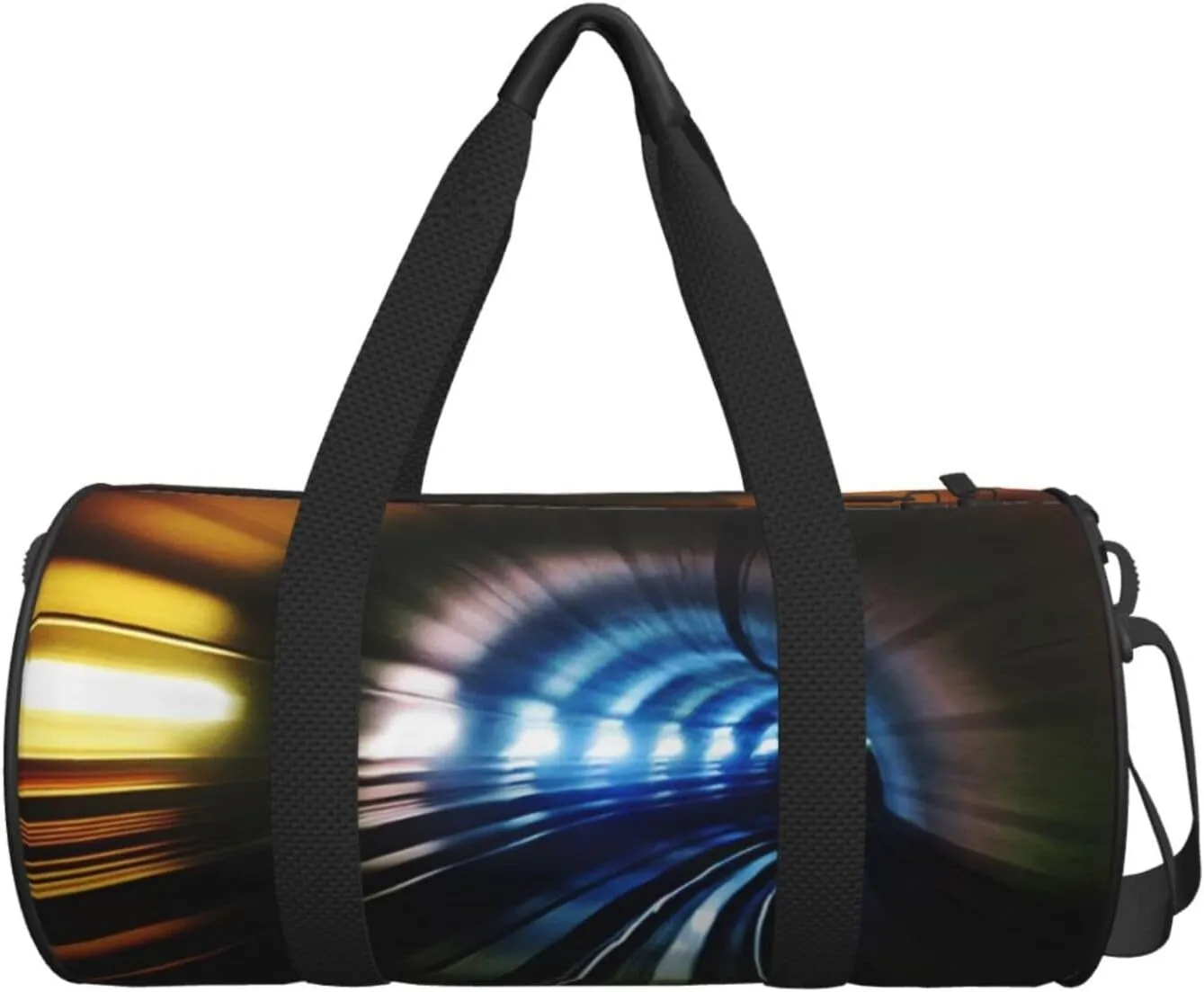 Travel Duffle Bag for Men Women, Tube Subway Underground Train Duffle Bags for Sport Gym Overnight Luggage