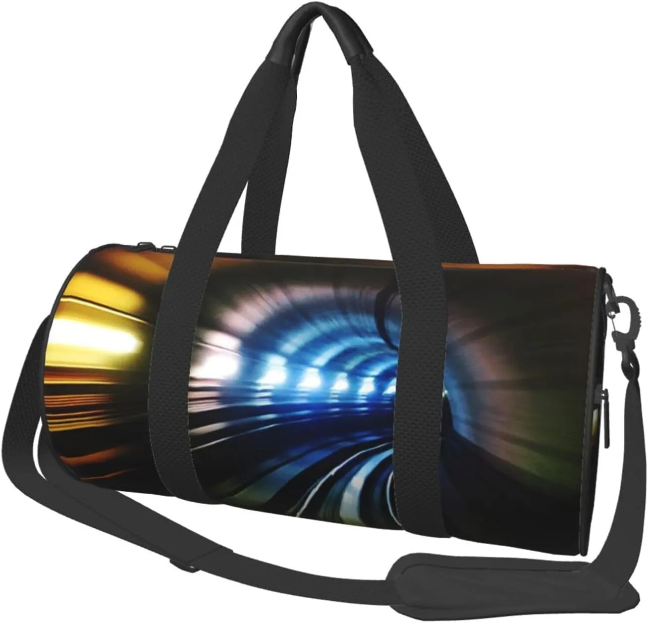 Travel Duffle Bag for Men Women, Tube Subway Underground Train Duffle Bags for Sport Gym Overnight Luggage