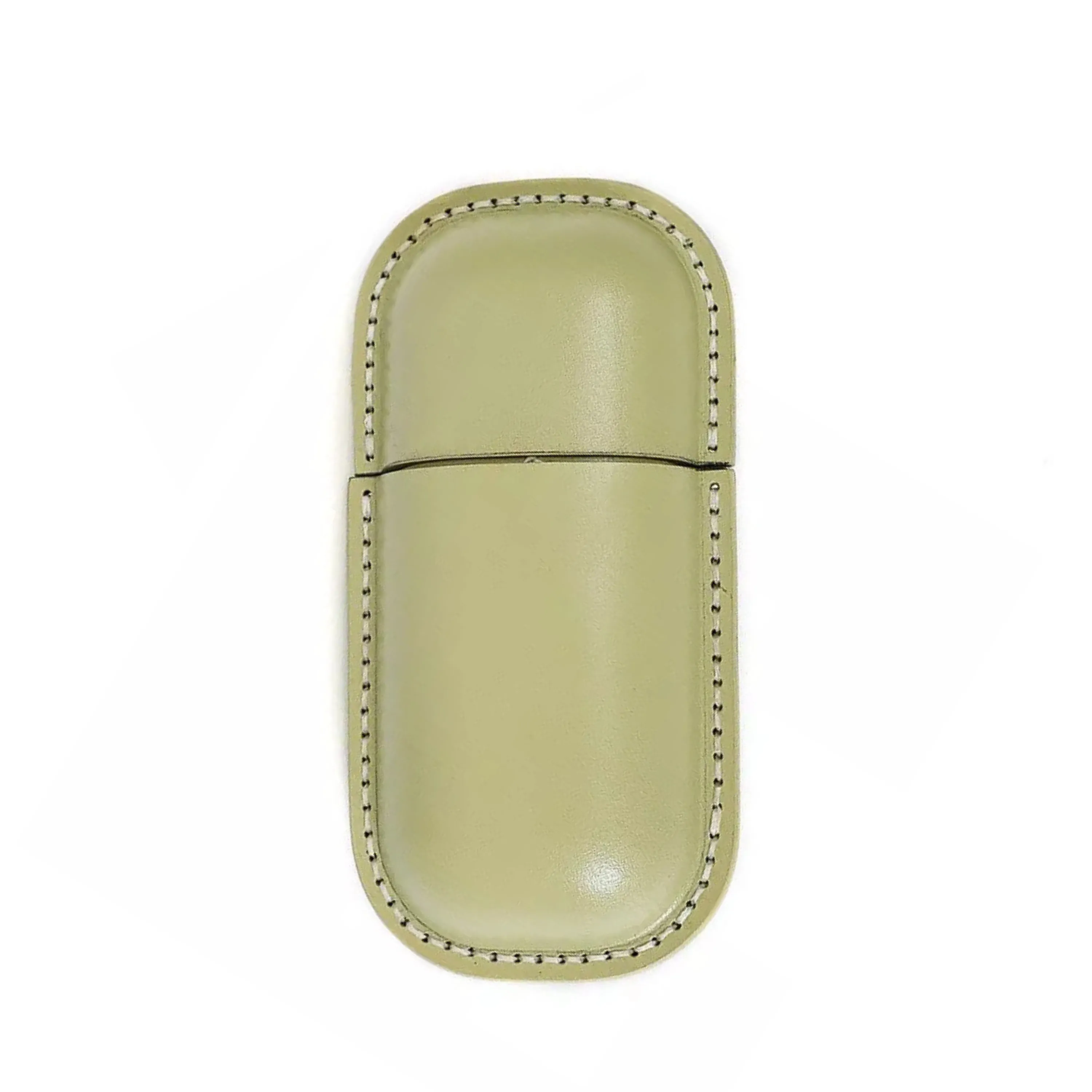Travel-Ready Hard Shell Glasses Case in Cowhide Leather