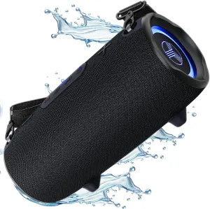 TREBLAB Ultra Loud Wireless Speaker - 60W Stereo Sound with Deep Bass, 20H Playtime, Powerbank, Waterproof, Loudest Portable Bluetooth Speaker for Home, Outdoor Party, Beach, Work, Travel, HD-Max