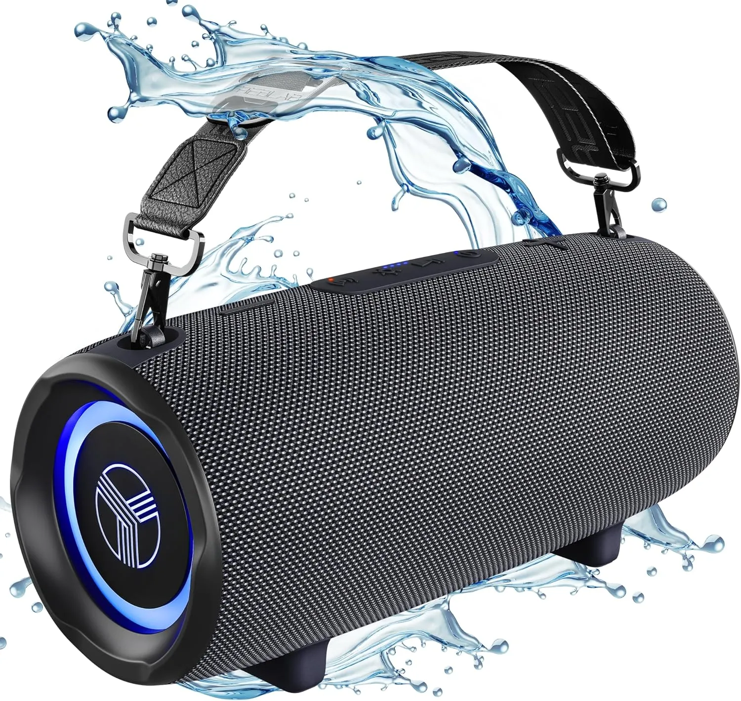 TREBLAB Ultra Loud Wireless Speaker - 60W Stereo Sound with Deep Bass, 20H Playtime, Powerbank, Waterproof, Loudest Portable Bluetooth Speaker for Home, Outdoor Party, Beach, Work, Travel, HD-Max