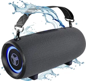 TREBLAB Ultra Loud Wireless Speaker - 60W Stereo Sound with Deep Bass, 20H Playtime, Powerbank, Waterproof, Loudest Portable Bluetooth Speaker for Home, Outdoor Party, Beach, Work, Travel, HD-Max