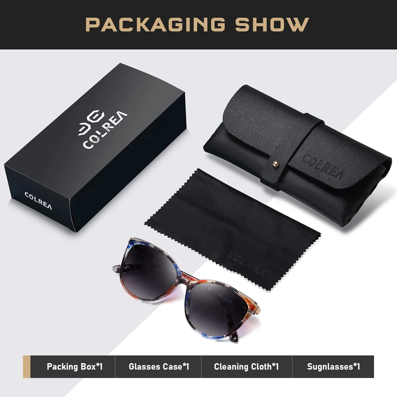 Trendy Cat Eye Sunglasses for Women Fashion Cateye UV400 Protection Glasses CL22017