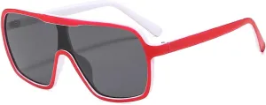 Trendy One Piece Sunglasses Men Women Luxury Big Frame Eyewear Outdoor Driving Shade Sunglasses Unisex Uv400
