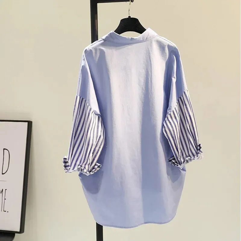 Trendy Striped Shirt for Women Spring 2024