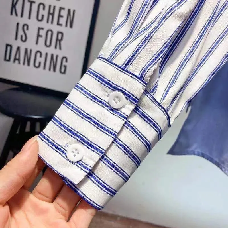 Trendy Striped Shirt for Women Spring 2024