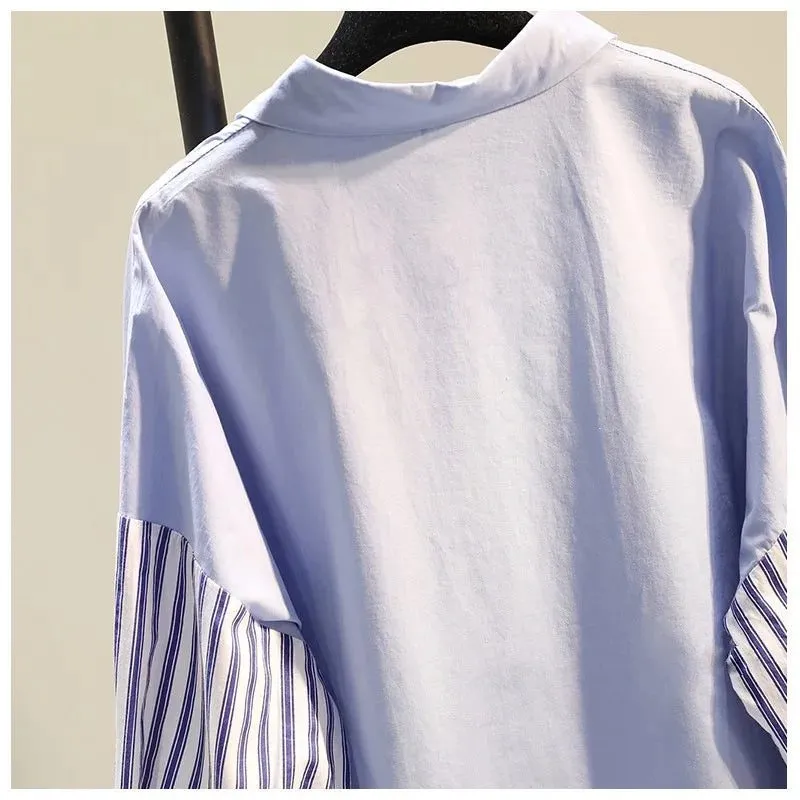 Trendy Striped Shirt for Women Spring 2024
