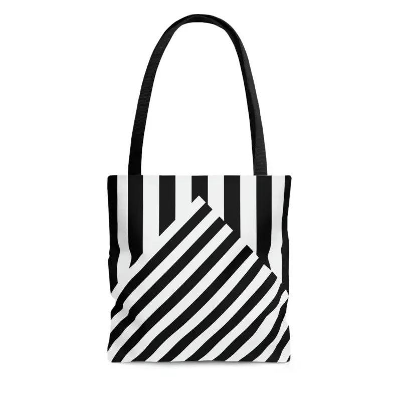 Turn Heads with the Ultimate Black Striped Tote Bag