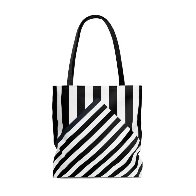 Turn Heads with the Ultimate Black Striped Tote Bag