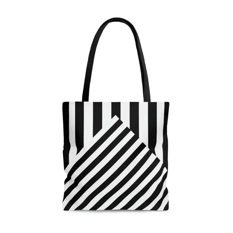 Turn Heads with the Ultimate Black Striped Tote Bag