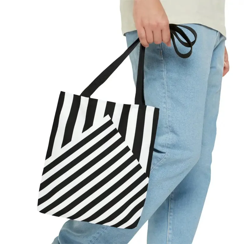 Turn Heads with the Ultimate Black Striped Tote Bag