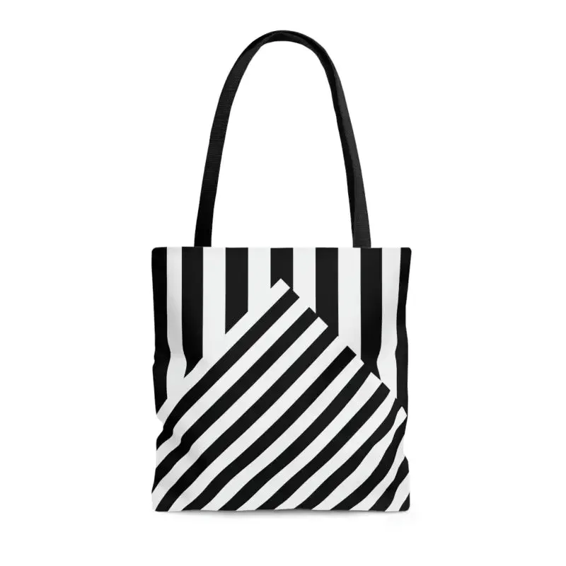 Turn Heads with the Ultimate Black Striped Tote Bag