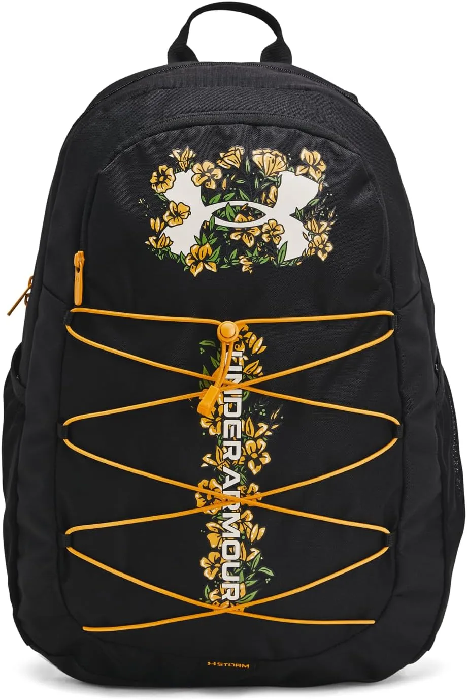Under Armour Unisex-Adult Hustle Sport Backpack, (024) Black/Black/White Clay, One Size Fits All