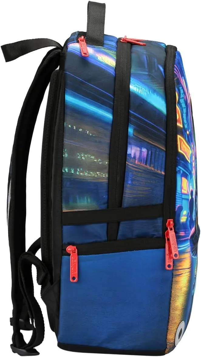 UNIKER Travel Laptop Backpack,Graffiti Backpack for Work,Designer Laptop Backpack for 15.6 Inch,Water Resistant Bag (Light)