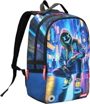 UNIKER Travel Laptop Backpack,Graffiti Backpack for Work,Designer Laptop Backpack for 15.6 Inch,Water Resistant Bag (Light)