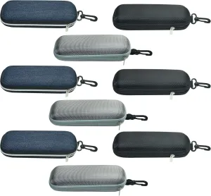 Unisex Semi-Hard Shell Eyeglasses Cases(3 Pack), Protective Case For Glasses