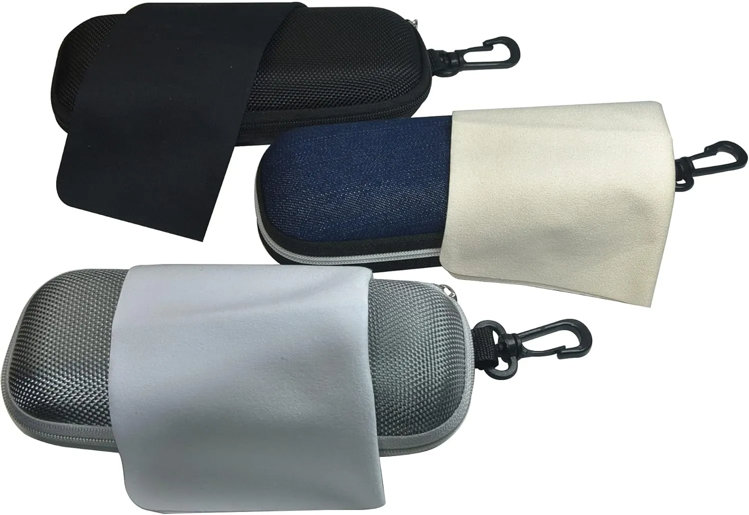 Unisex Semi-Hard Shell Eyeglasses Cases(3 Pack), Protective Case For Glasses
