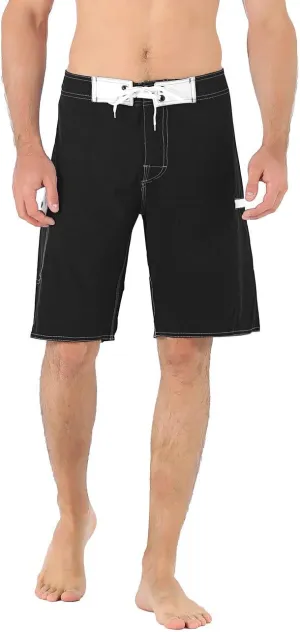 unitop Men's Bathing Board Trunks Beach Shorts Holiday Hawaiian Colorful Striped